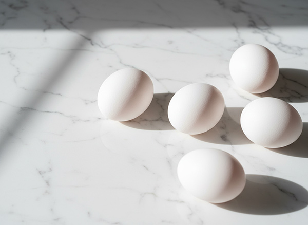 White Table Eggs